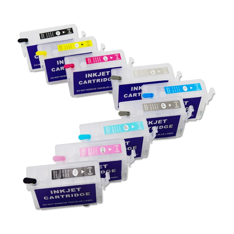 T7601 - Cartucho de tinta recargable T7609 30ML con chip permanente ARC para Epson Surecolor P600 SC-P600 - imagen 3