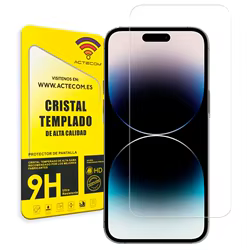 Protector De Pantalla Para iPhone ACTECOM Compatible Con iPhone 16 PRO MAX 6.9" Pulgadas Vidrio Templado Ultra Transparente 9H 2.5D