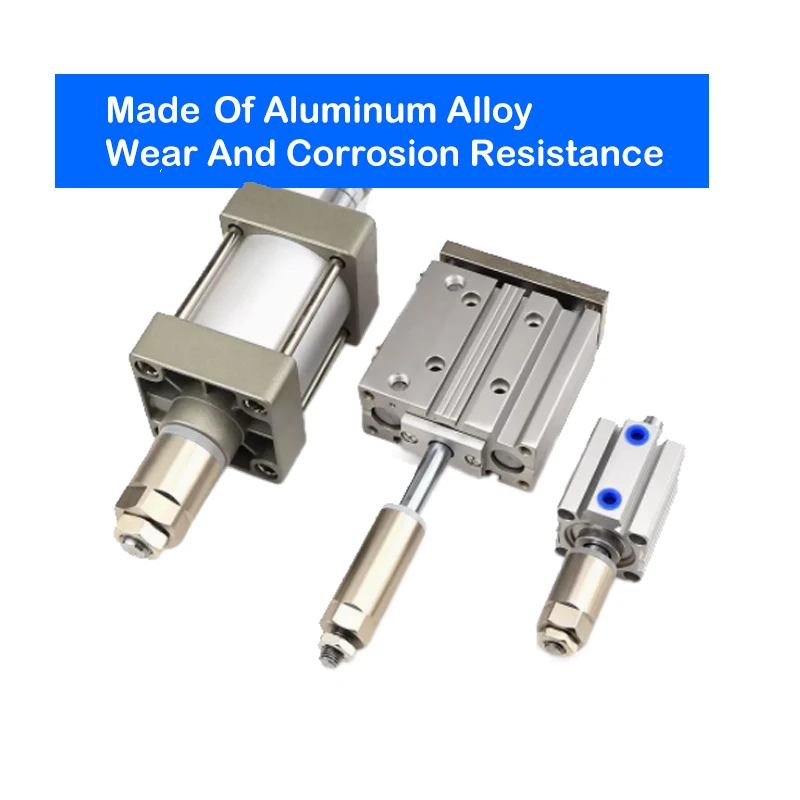 Limitador M6/8/10/12/16/20/27 aleación de aluminio 10/20/30/50 para ajustar el carrera del tornillo de tuerca ajustable del cilindro neumático. - imagen 4