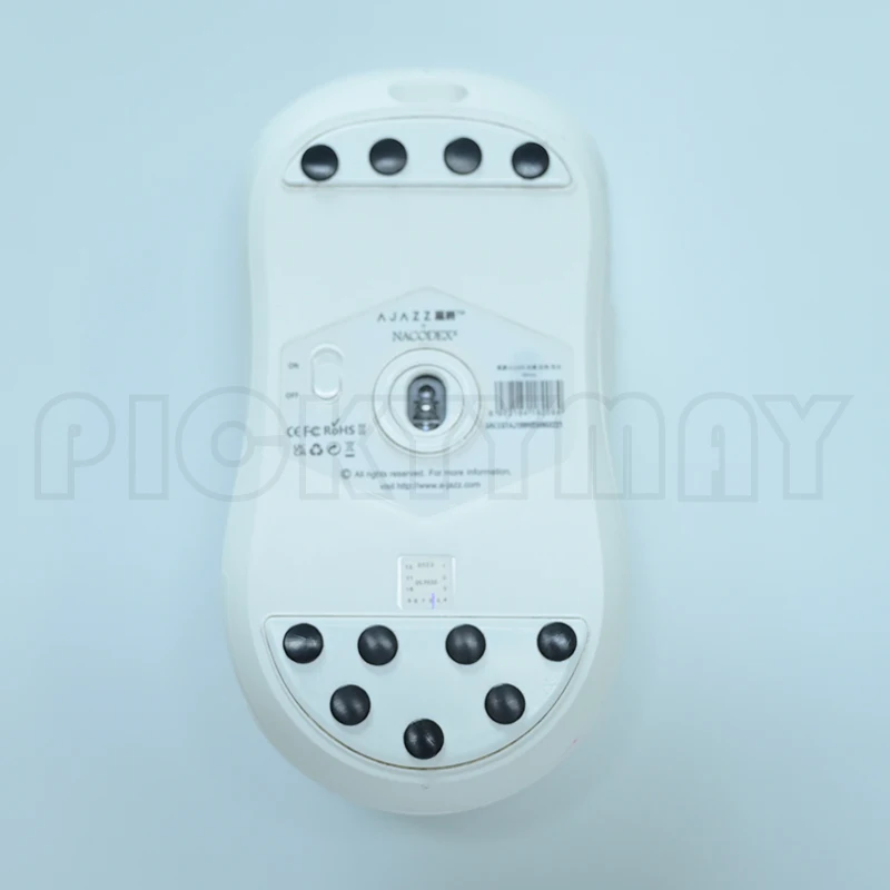 PK GAME ICE versión patines de ratón universales pies de ratón DIY punto Universal blanco y negro 40 Uds - imagen 4