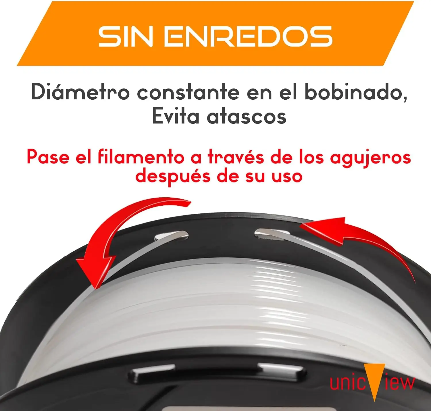 Filamento PETG, 1,75 mm Carrete de 1 kg, Filamento 3D PETG 1,75 +/- 0,02 mm para impresión 3D, tereftalato de polietileno, filamento 3d impresora (Blanco) - imagen 4