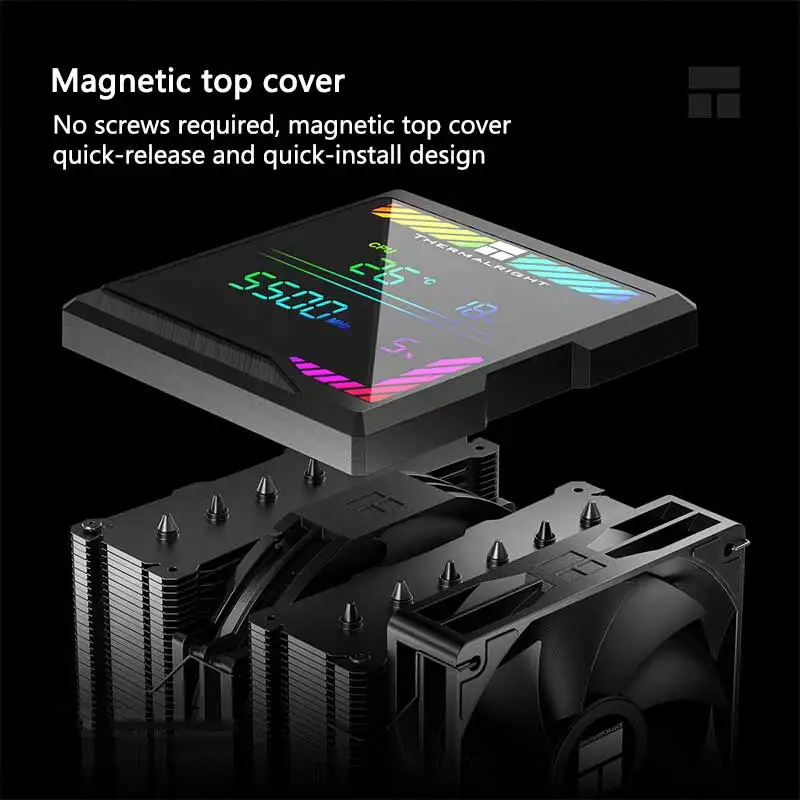 Thermalright Peerless Assassin 140 Enfriador de torre digital Doble torre Ventilador dual Radiador de enfriamiento de aire 6x6 mm Tubo de calor AGHP GEN5.0 - imagen 2