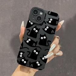 Funda para Samsung Galaxy con diseño de gato negro