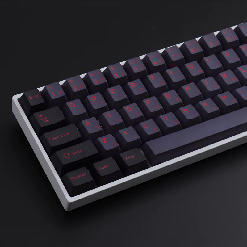 GMK Alter Teclado Mecánico Perfil Cereza Sublimado Negro Gris - imagen 2