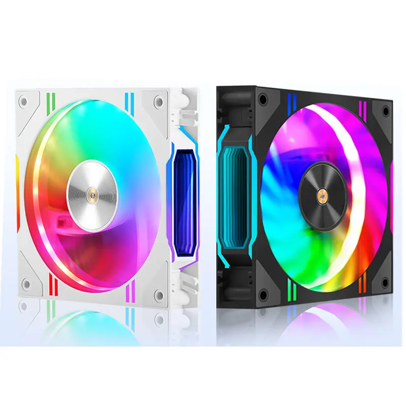 UPSIREN D30 120X120X30mm ventilador de refrigeración del chasis de la computadora adecuado para refrigeración por aire/radiador de refrigeración por agua/5V 3PIN ARGB/4PIN PWM - imagen 3