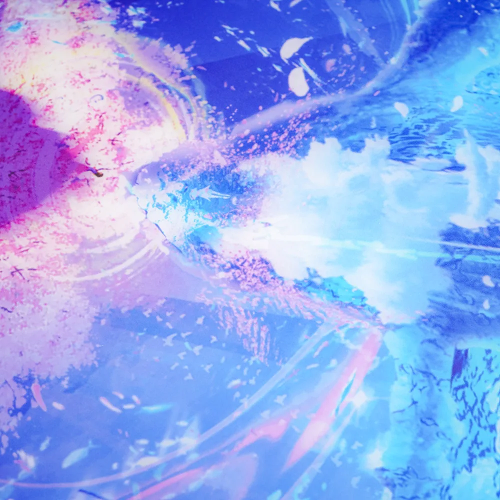 Utyping × Alfombrilla de ratón para juegos Makoron Glass 500 * 400 mm Vidrio de ensueño dibujado a mano + Alfombrilla de ratón de fantasía con base de silicona antideslizante completa - imagen 2