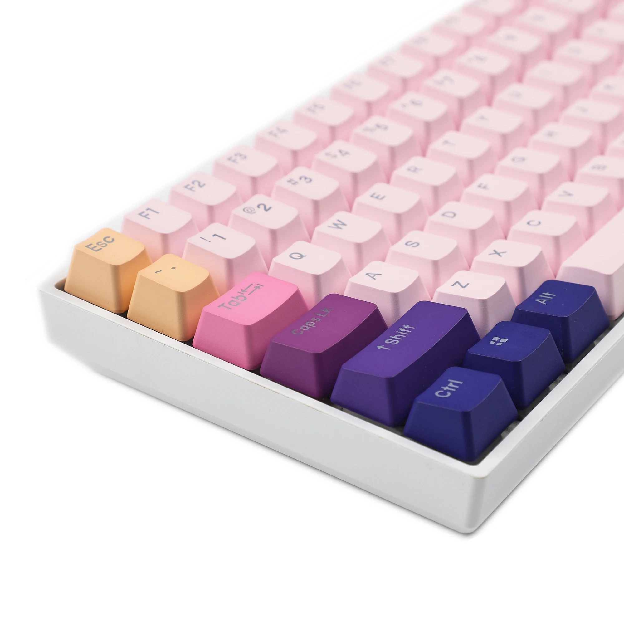 Lavender 122 YMDK teclas retroiluminadas de doble disparo PBT OEM perfil Keycap para teclado mecánico MX 104 87 84 68 - imagen 3