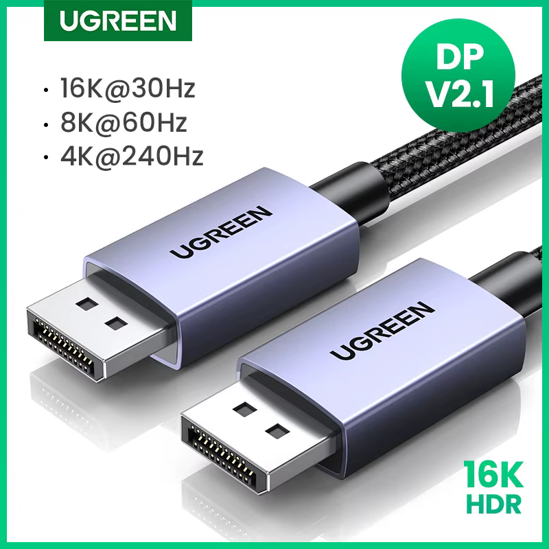UGREEN Cable DisplayPort DP2.1 16K/8K/4K 144 Hz - Video y Audio - imagen 2