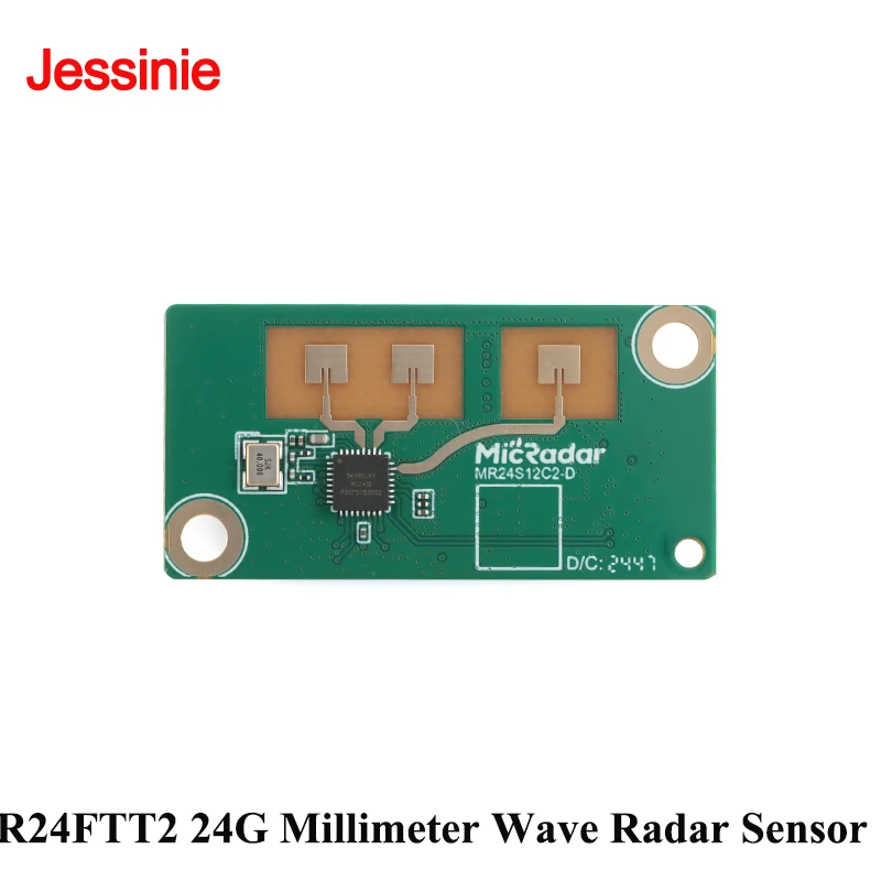 Módulo de Radar de onda milimétrica de detección de presencia humana R24FTT2 24G Módulo de Radar de percepción de movimiento humano