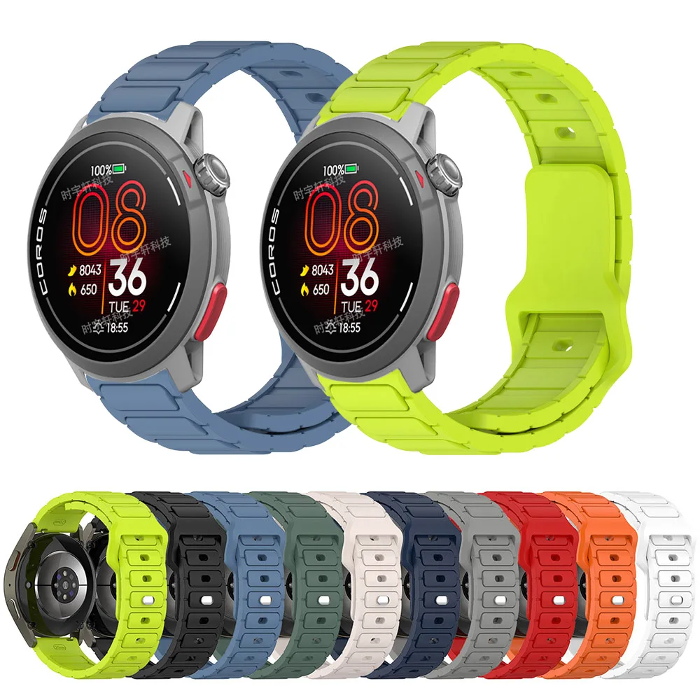 Correa de 20mm 22mm para COROS PACE Pro correa de reloj deportiva de silicona para COROS Pace 3 2/APEX 2 Pro/APEX 42mm 46mm pulsera de hombre