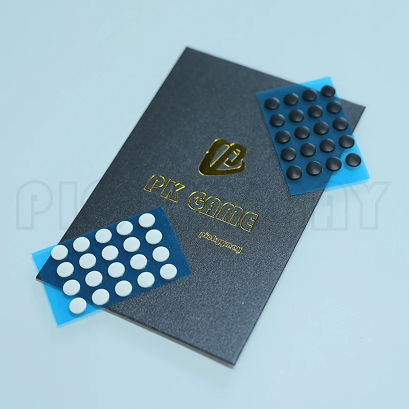 PK GAME ICE versión patines de ratón universales pies de ratón DIY punto Universal blanco y negro 40 Uds - imagen 2