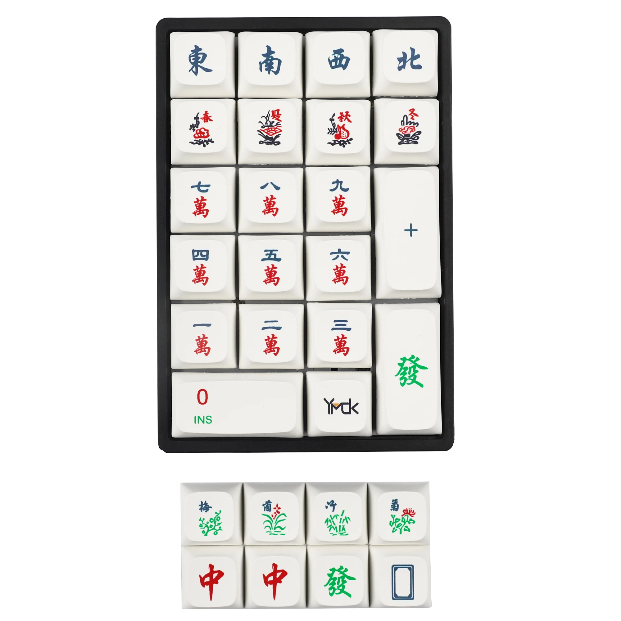YMD21 V2 QMK VIA 21 23 24 Key RGB programable Macro velocidad interruptores plateados Dye Sub Keycaps Numpad para LOL Battlegrounds - imagen 2