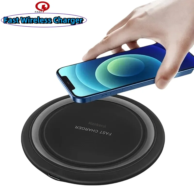 Base de Carga Inalámbrica Rápida para iPhone 15 14 13 11, Samsung S22 S23 S24, Estación de Carga para Teléfono Móvil Xiaomi