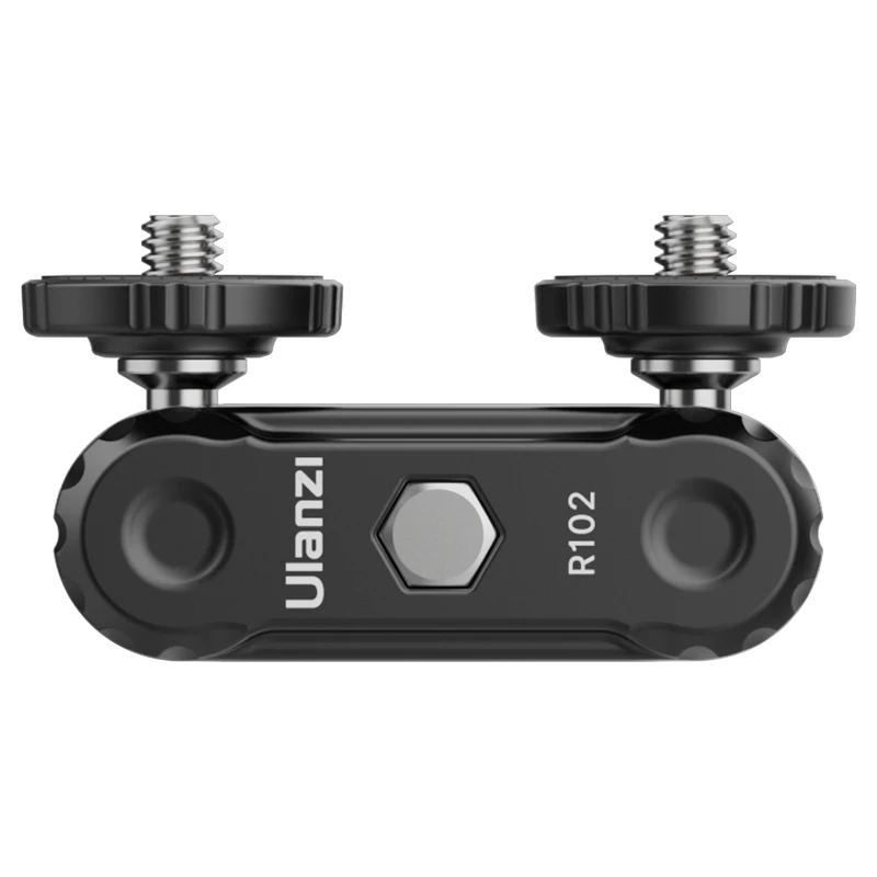 Ulanzi-Cabezal de bola doble de Metal R102, montaje de tornillo de 360 ° y 1/4 pulgadas, soporte de brazo mágico para montaje de cámara DSLR, Monitor de vídeo, micrófono de luz - imagen 5