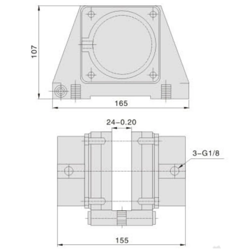 Freno de disco de presión de aire grande neumático, tipo freno Integral, máquina de trefilado, cilindro de freno DBZ20, freno de estacionamiento de presión de aire - imagen 4