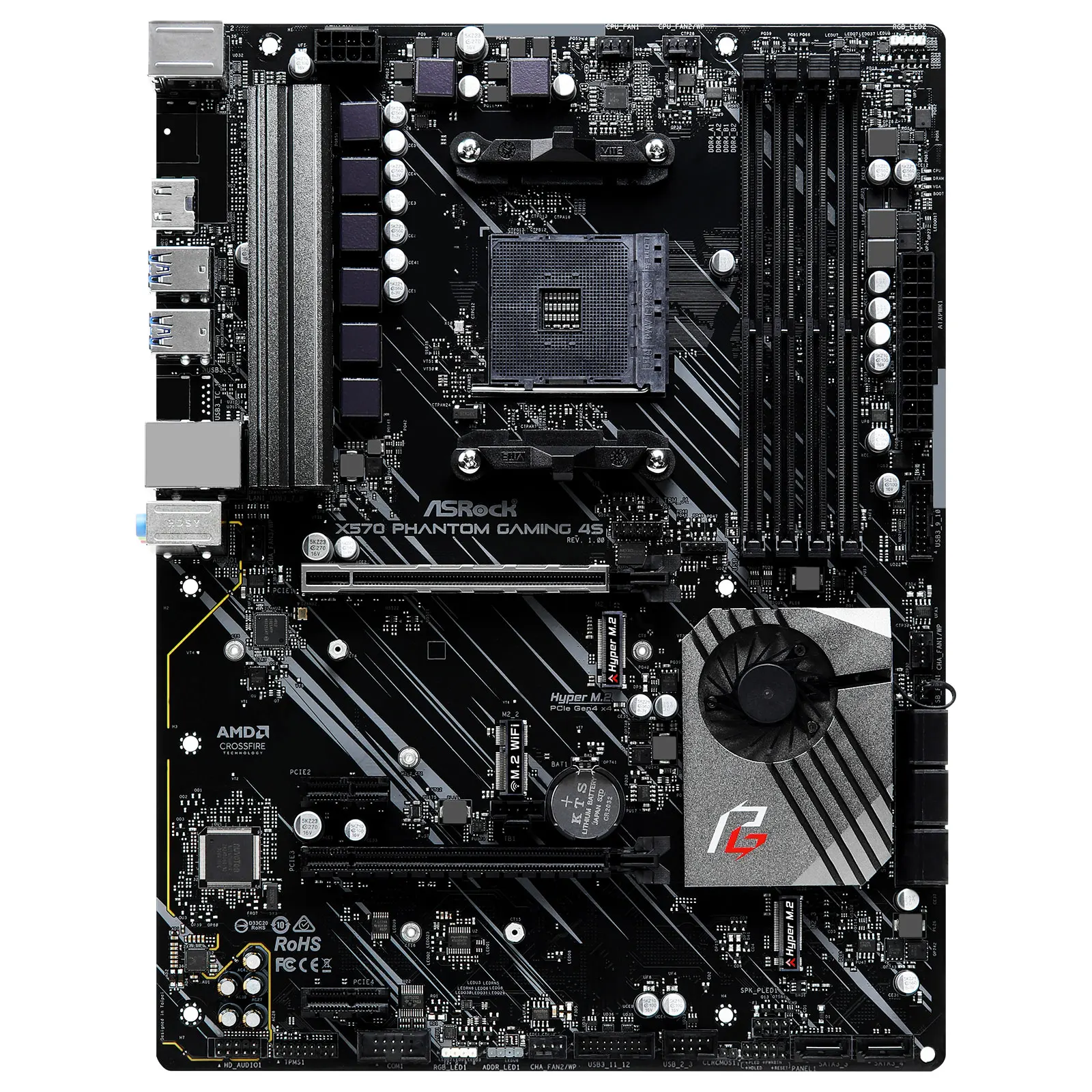 Placa base ASROCK X570 Phantom Gaming 4S AMD X570 Socket AM4 compatible con 5900X 5600 2700 5700 3400G cpu DDR4 128GB nuevo - imagen 3