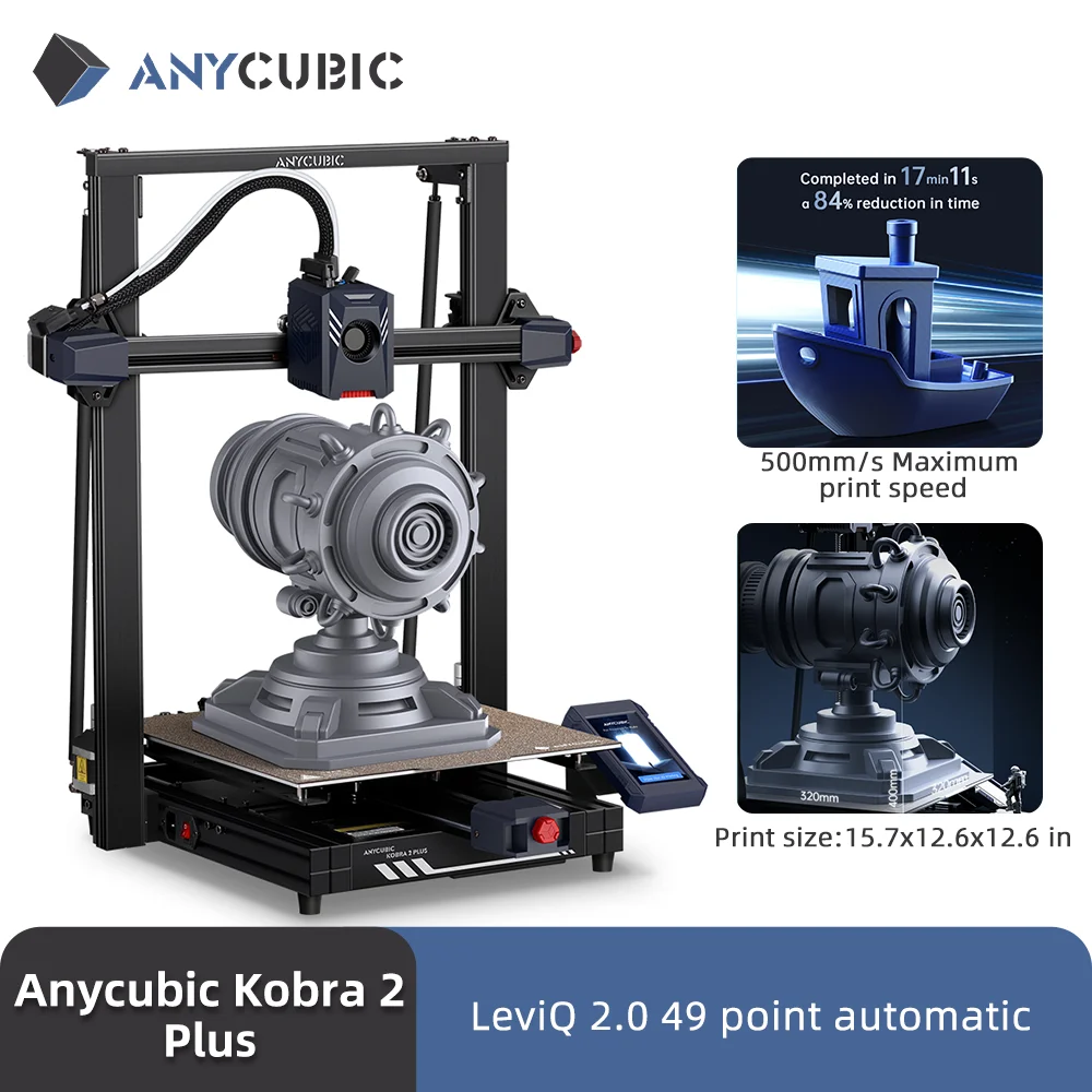Impresora 3D ANYCUBIC Speed FDM Series Kobra 2 Max, impresora 3D de gran tamaño, autonivelación automática, impresoras 3D FDM DIY Kobra 2 Pro - imagen 5