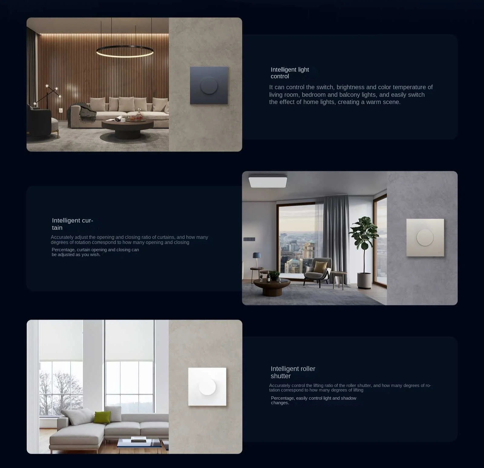 Aqara H1 EU Smart Homekit Drehschalter Drahtlose inteligente Einstellung Aus Хhelligkeit Zigbee 3.0 Vida casera Fernbedienung - imagen 4