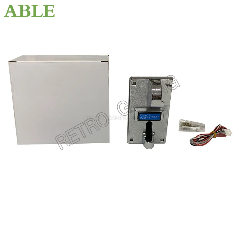 Aceptador de monedas multivalores anti-perforación 616 con panel galvanizado de plástico, aceptador de monedas multivisuales anti-perforación - imagen 2