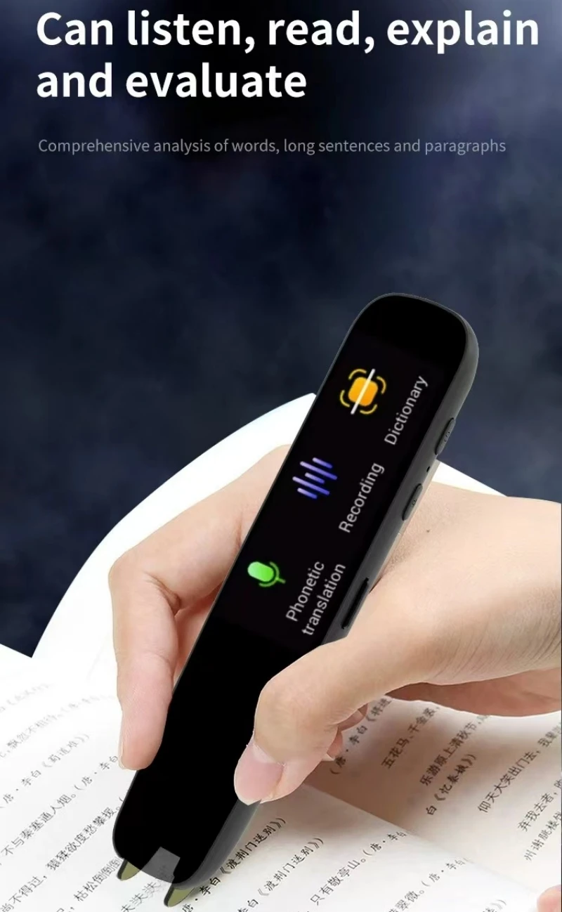 Traductor portátil con escáner de español, traductor de texto con voz, ruso, árabe, portugués, coreano, francés, ucraniano, hebreo, para traducción sin conexión, con pantalla HD de 1,97 pulgadas, diccionario electrónic - imagen 5