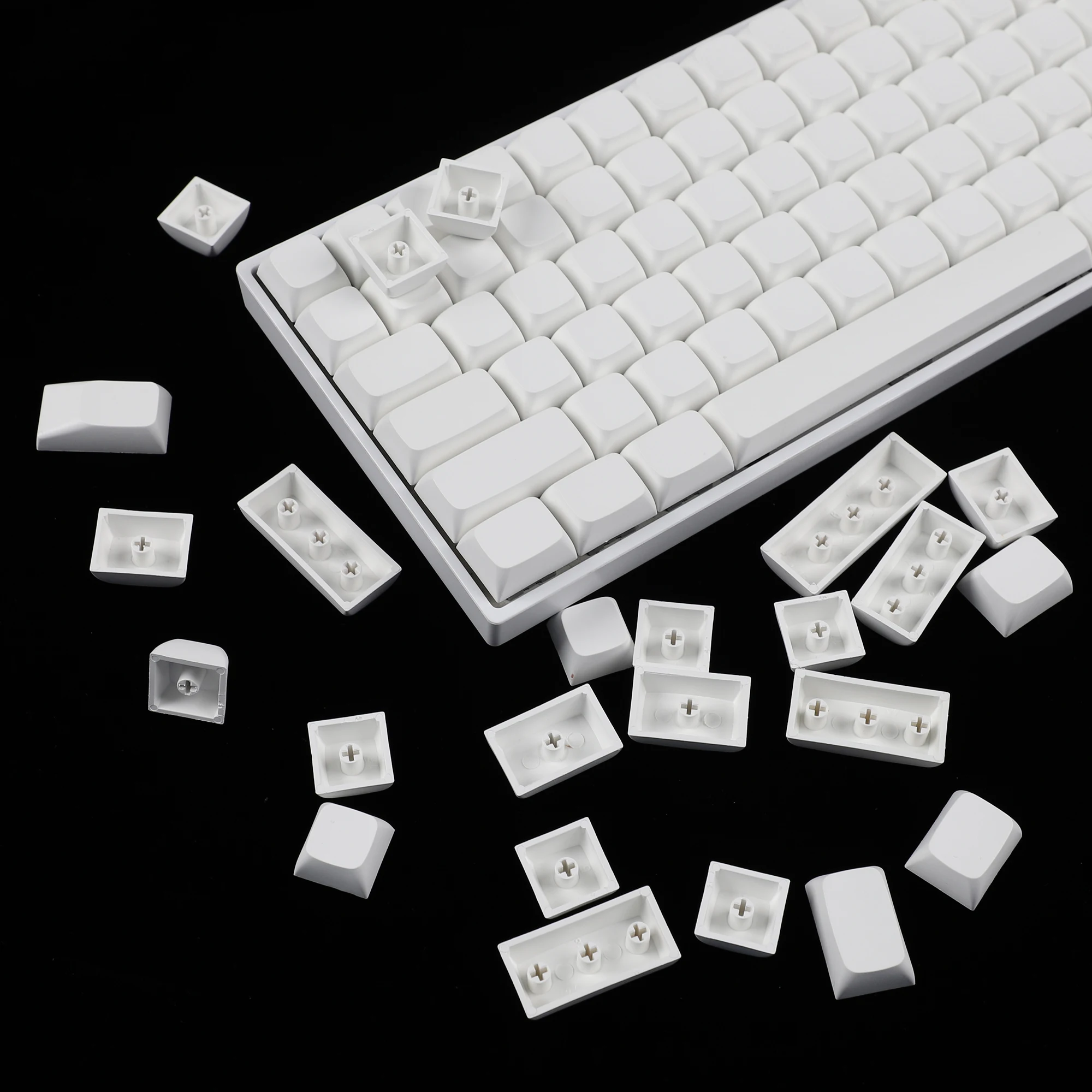 YMDK-teclas PBT gruesas y blancas, teclas ANSI ISO ZDA XDA V2 para GK61 64 68 96 KBD75 Planck Preonic wings Filco SP64 SP84 - imagen 5
