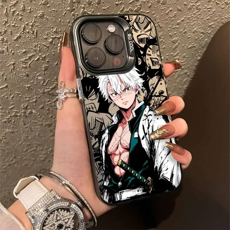 Funda de teléfono bonita de Anime Demon Slayer para Samsung Galaxy S25 Ultra S24 S23 S22 S21 Plus S20 FE A55 A54 A35 A15 Funda trasera - imagen 3