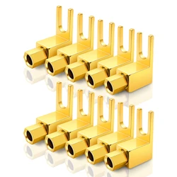 Conectores Horquilla para Altavoz 4 mm Chapados en Oro