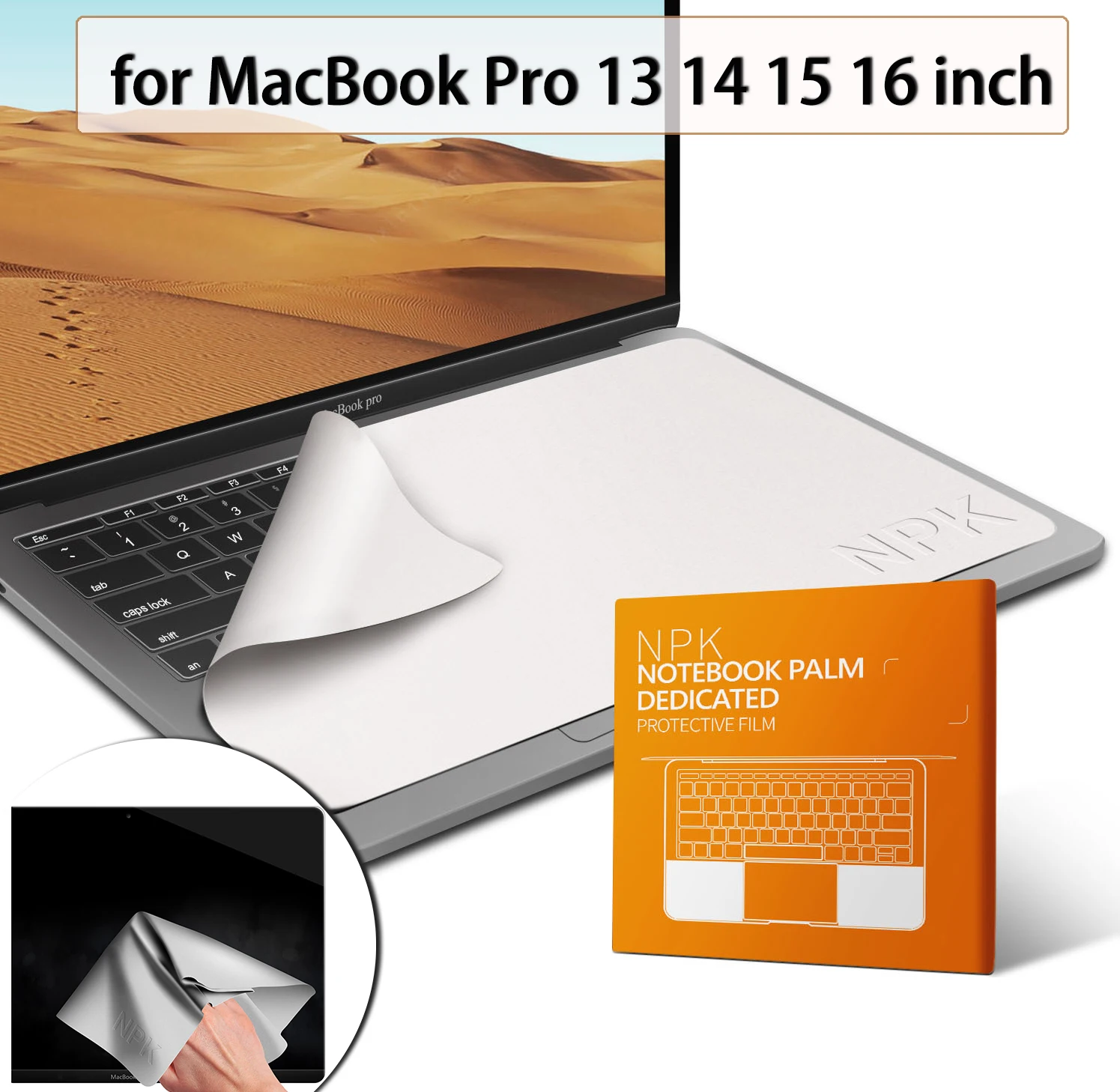 Película protectora de teclado a prueba de polvo, cubierta de microfibra, membrana limpia de pantalla LCD para Notebook MacBook Pro 13 14 15 16 pulgadas - imagen 2