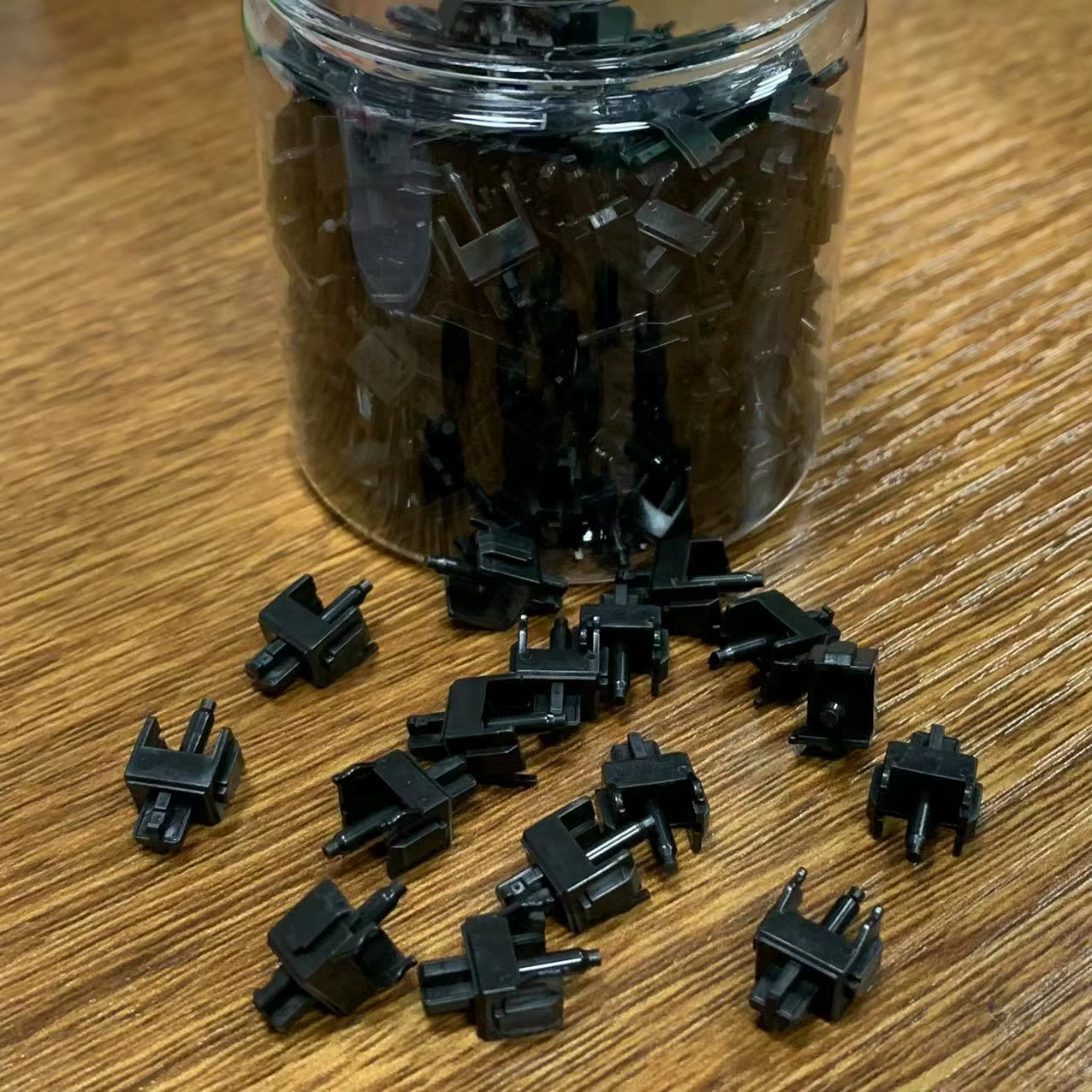 Blcak-Interruptores lineales a prueba de polvo, Teclado mecánico personalizado, Gateron Kailh Cherry Gazzew Outemu AKKO - imagen 4