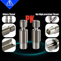 Suave, 1 Uds., rotura de calor súper suave V6 Thorat para boquilla V6, bloque calentador Hotend Vocano, filamento de 1,75mm, accesorios de impresora 3D