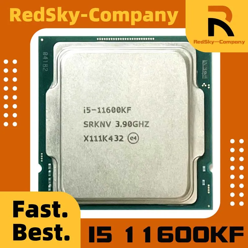 Procesador de CPU Core i5 11600KF 3,9 GHz LGA 1200 de seis núcleos