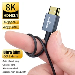MOSHOU Cable HDMI 2.1 48Gbps 8K/4K 120 Hz para PS5 y TV HDR10