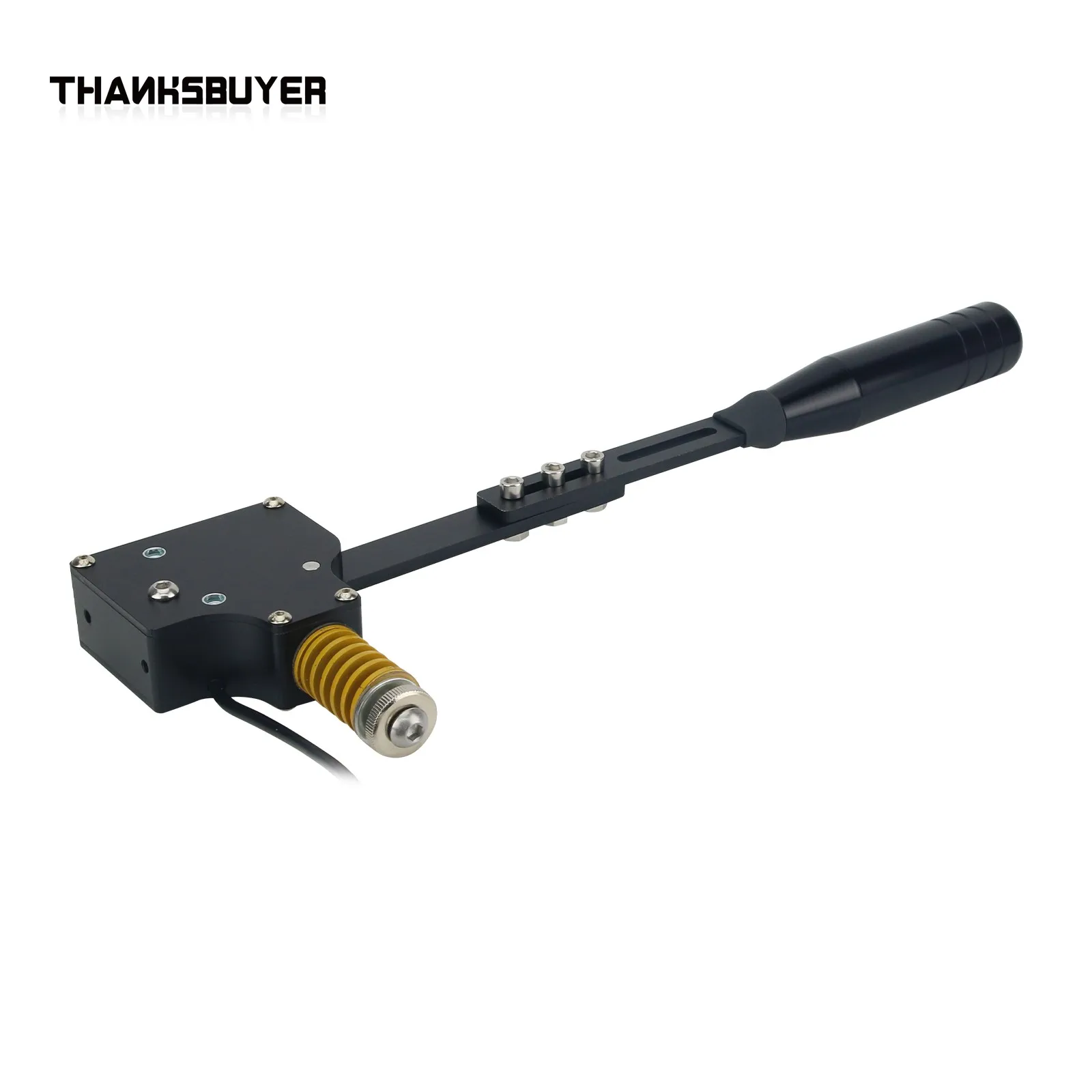 PC USB SIM Racing Game Freno de mano lineal (todo negro/azul/negro) para Logitech G27 G29 Thrustmaster Racing Wheels - imagen 4