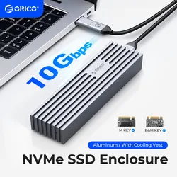 ORICO Carcasa M.2 a USB-C 3.1 Adaptador SSD NVMe PCIe Aluminio 10Gbps