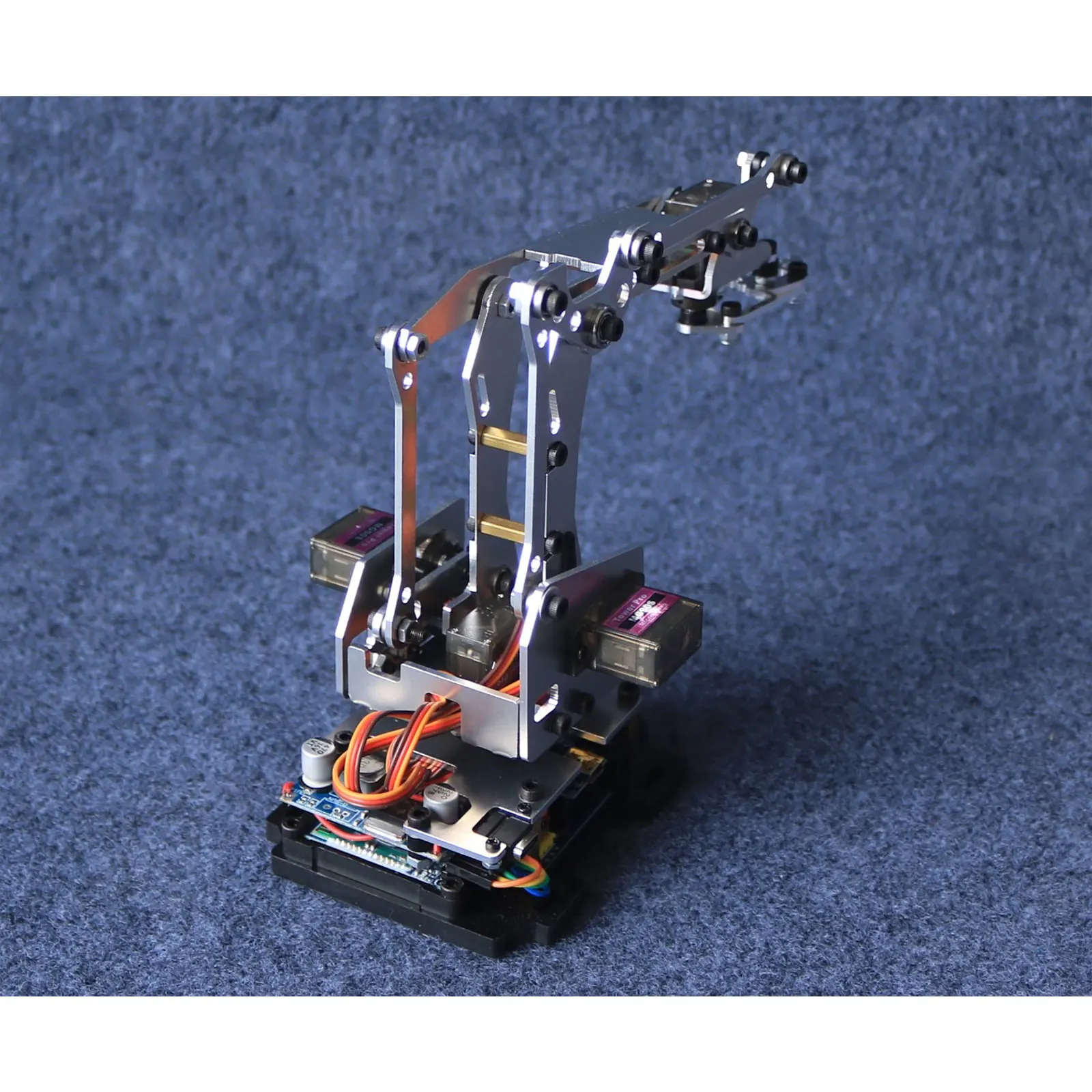 24F Metal 4 Servo Brazo Mecánico Soporte de aleación de Aluminio Abrazadera Brazo de Robot para DIY - imagen 3