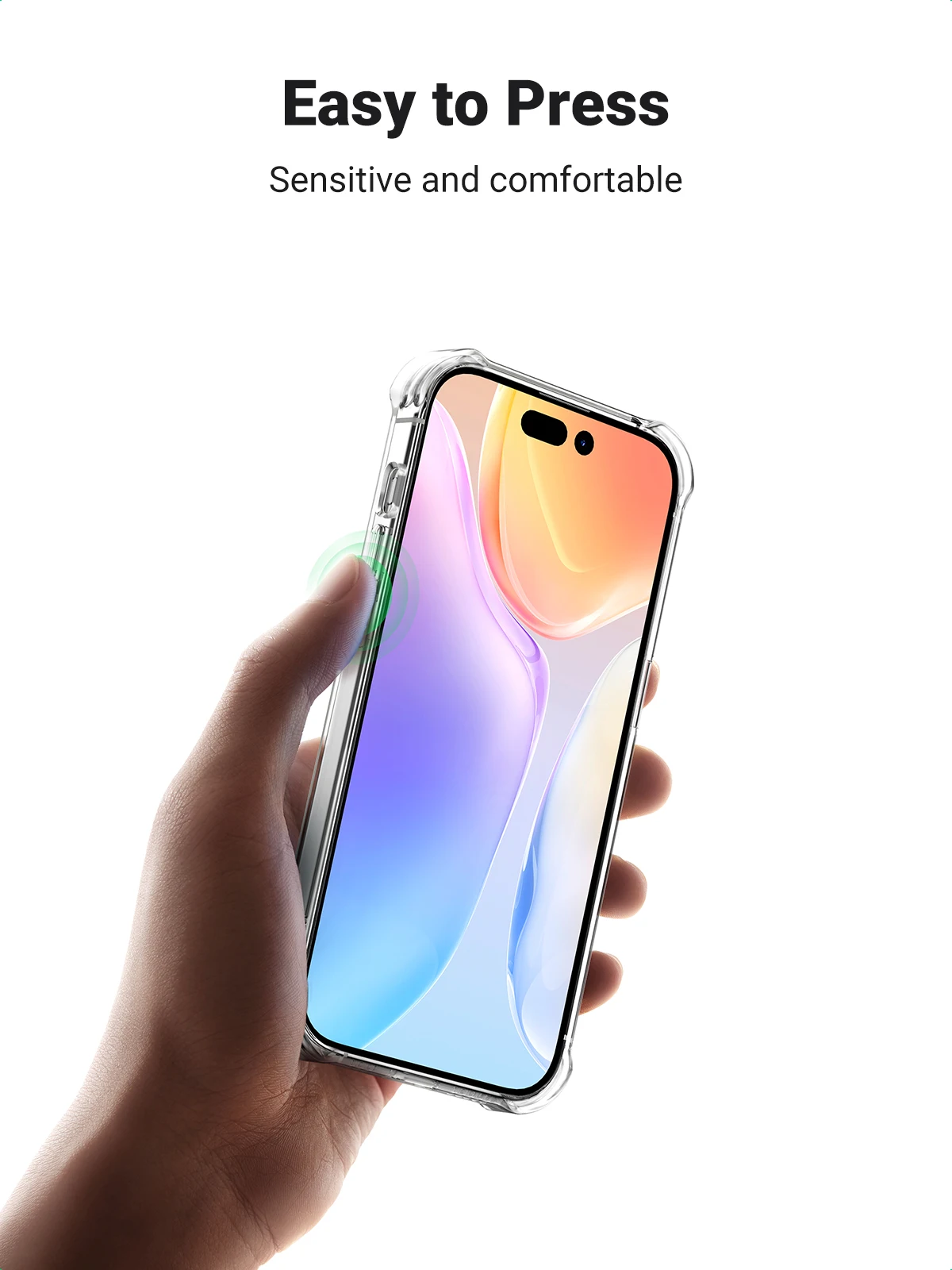 UGREEN-funda protectora de TPU para iPhone, carcasa transparente a prueba de golpes para iPhone 15, 14, 13 Pro Max, 15pro - imagen 5