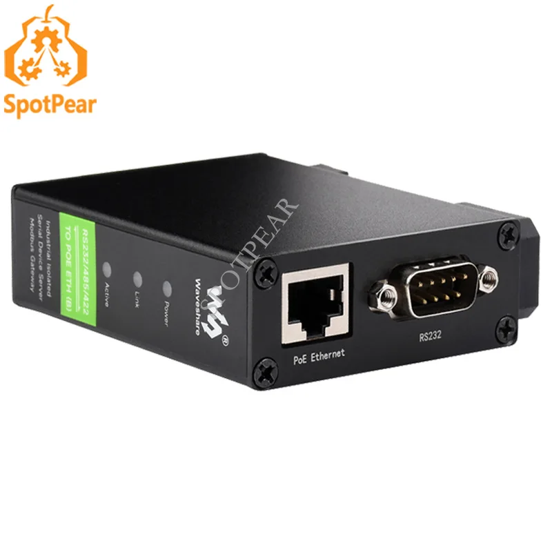 Servidor Serial RS232/485/422 a módulo Ethernet RJ45 con módulo POE TCP/IP a puerto serial - imagen 2