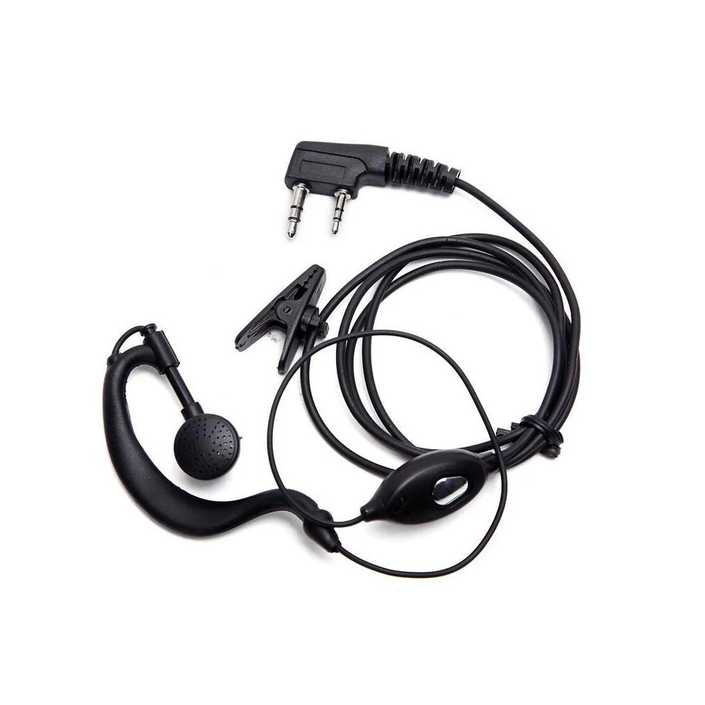 Baofeng-auriculares de tubo acústico de aire para walkie-talkie, cascos con puerto K, PTT, con micrófono, para piezas 888s Guard, 5 UV-5R - imagen 3