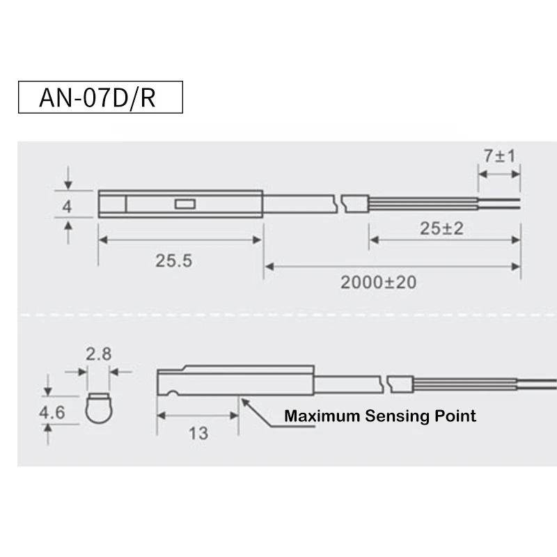 Accesorio de manipulador, interruptor de inducción magnética, grupo de actitud lateral, cilindro, cabezal de Metal, interruptor de proximidad AN-07D/R - imagen 5