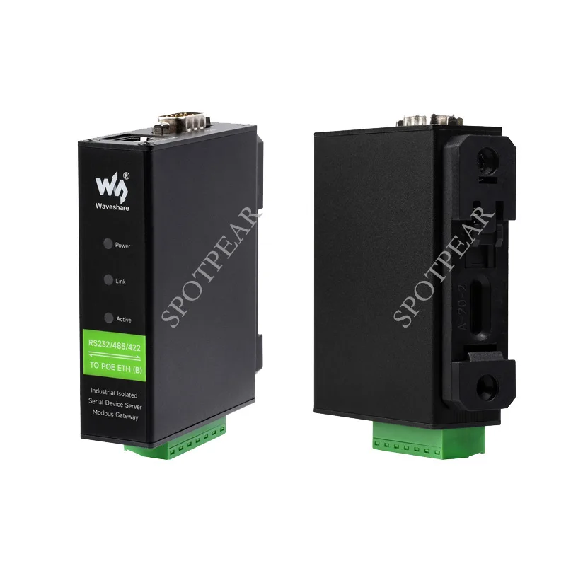 Servidor Serial RS232/485/422 a módulo Ethernet RJ45 con módulo POE TCP/IP a puerto serial - imagen 5