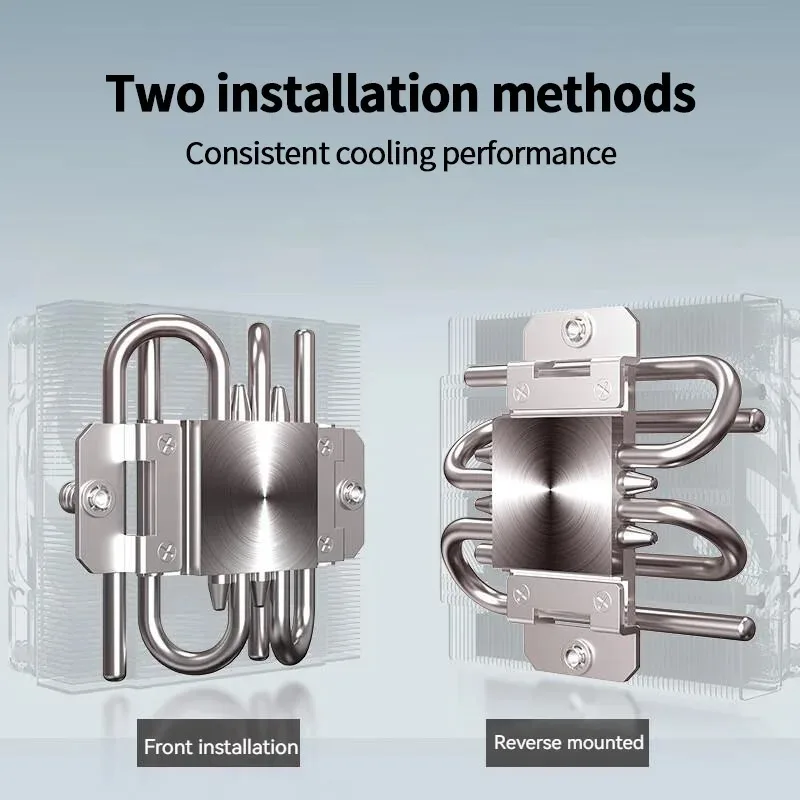 ID-COOLING IS-47 Enfriador de CPU de perfil bajo de 47 mm 4 heatpipes Radiador de CPU ITX Ventilador PWM de 9 CM, para LGA 1700 1200 AM4 AM5 - imagen 4