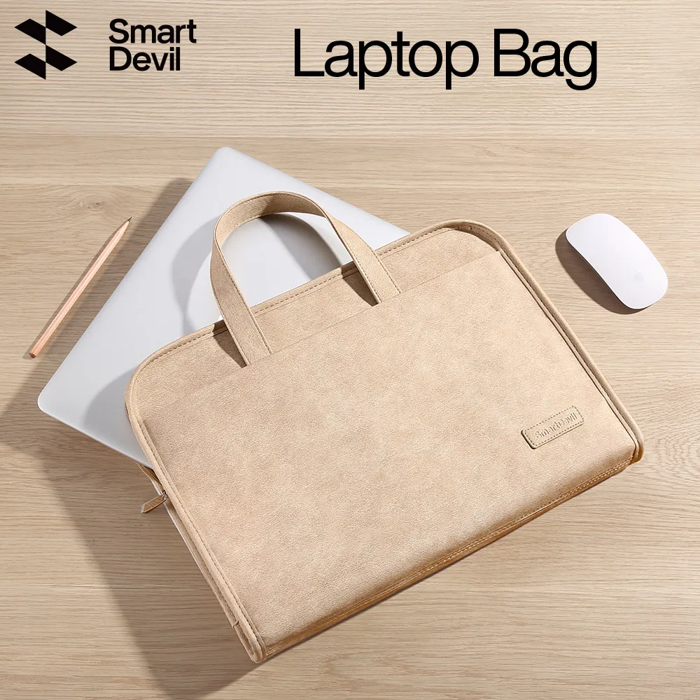 SmartDevil-Bolsa de ordenador portátil para MacBook Air de 13, 13,3, 14 y 15,6 pulgadas, bolsa de transporte a prueba de golpes para Xiaomi, Notebook y Lenovo