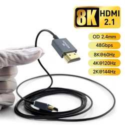 MOSHOU Cable HDMI 2.1 Mini HDMI a HDMI 8K 4K HDR10