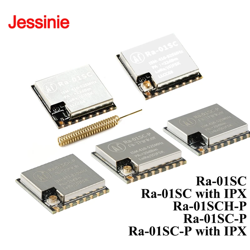 RA-01SC Ra-01SC-P Ra-01SCH-P LORA expansión Wifi módulo de radiofrecuencia inalámbrico RA01SC interfaz SPI LLCC68 IPX/antena de resorte