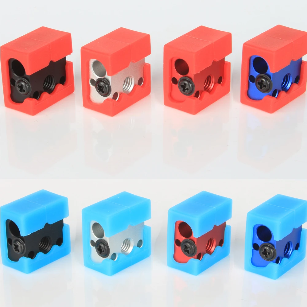 XCR3D Calcetín Silicona Hotend MK8 – Bloque Calefactor Aluminio
