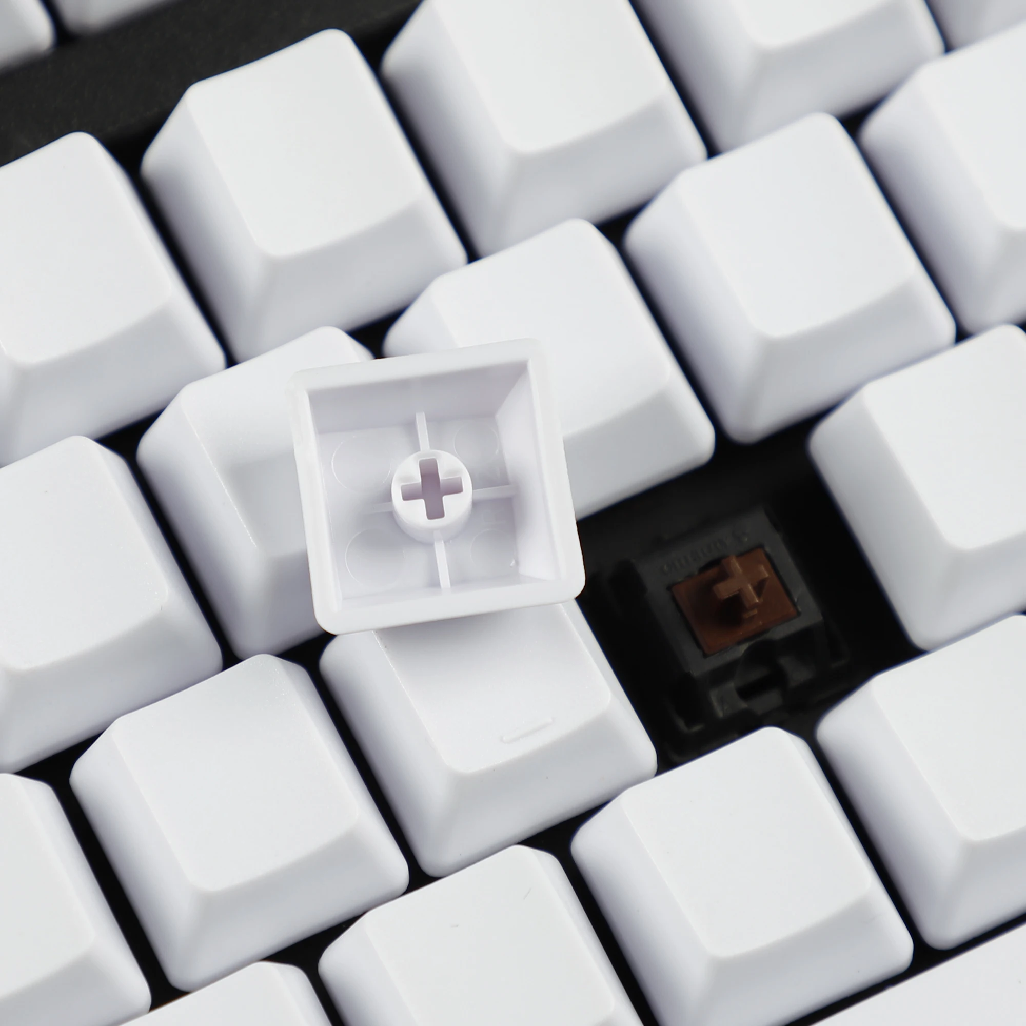 Teclas gruesas PBT ANSI ISO en blanco, 123, perfil OEM para 108, 104, 96, 87, 61, 68, NJ80, GMMK, 84, KBD75, KBD67, XD64, GK64 (solo tapa de tecla) - imagen 4