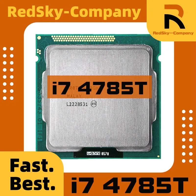 1 unids/lote prueba perfecta procesador Core i7-4785T i7 4785T CPU 2,2 GHz procesador LGA 1150 de cuatro núcleos