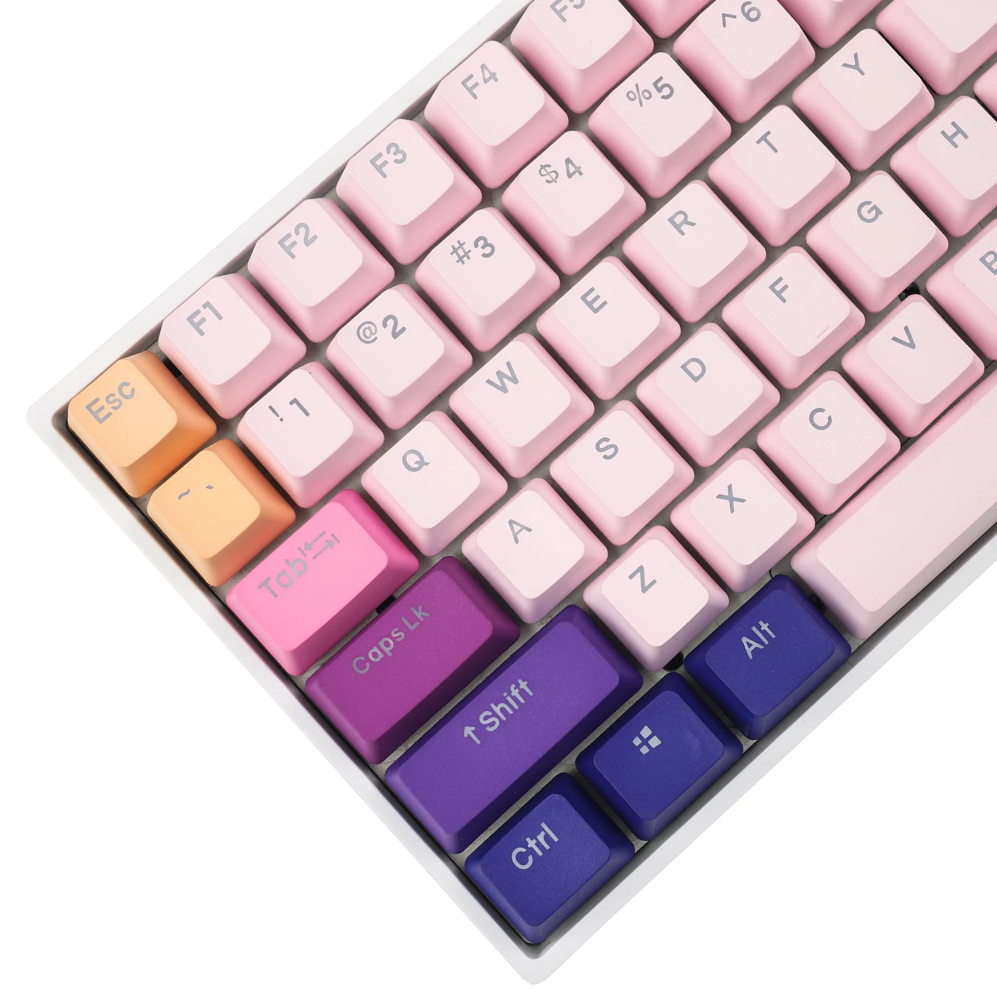 Lavender 122 YMDK teclas retroiluminadas de doble disparo PBT OEM perfil Keycap para teclado mecánico MX 104 87 84 68 - imagen 2