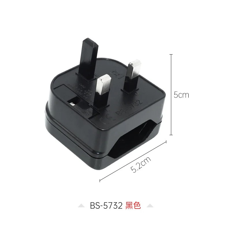 Adaptador de enchufe europeo, convertidor de 2 pines a Reino Unido, 3 pines, nuevo, 1 unidad - imagen 2