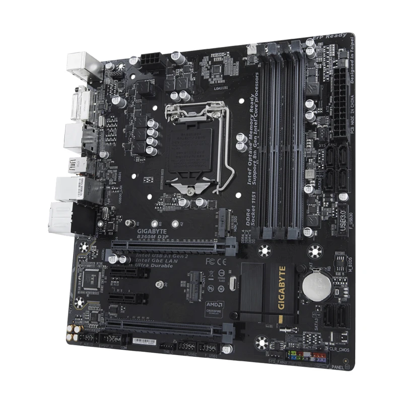 GIGABYTE-placa base B360M D3P, M-ATX, Intel B360, LGA1151, DDR4, SATA3, M.2, DVI-I, DP - imagen 4